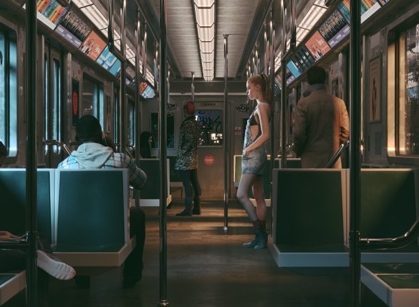 3d Visualisierung. Subway Train. me3 - Michael Elwert
